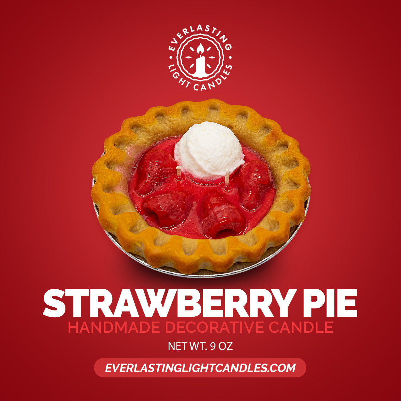 Strawberry Pie - Candle